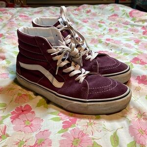 Burgu Colored High Tops by Vans. EUC!